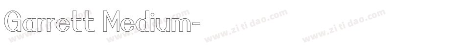 Garrett Medium字体转换